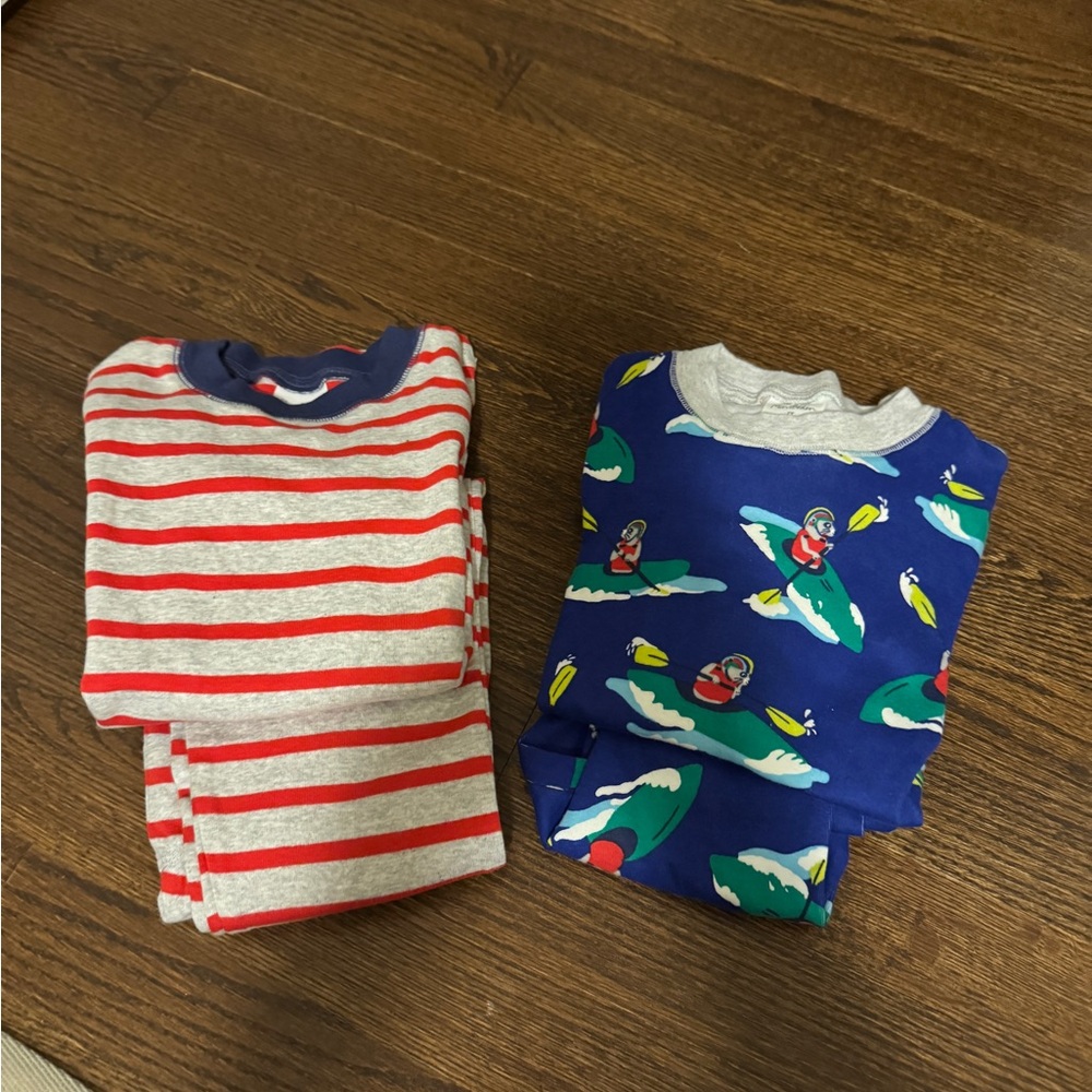 Mini Boden Striped and Printed Pajama Set
